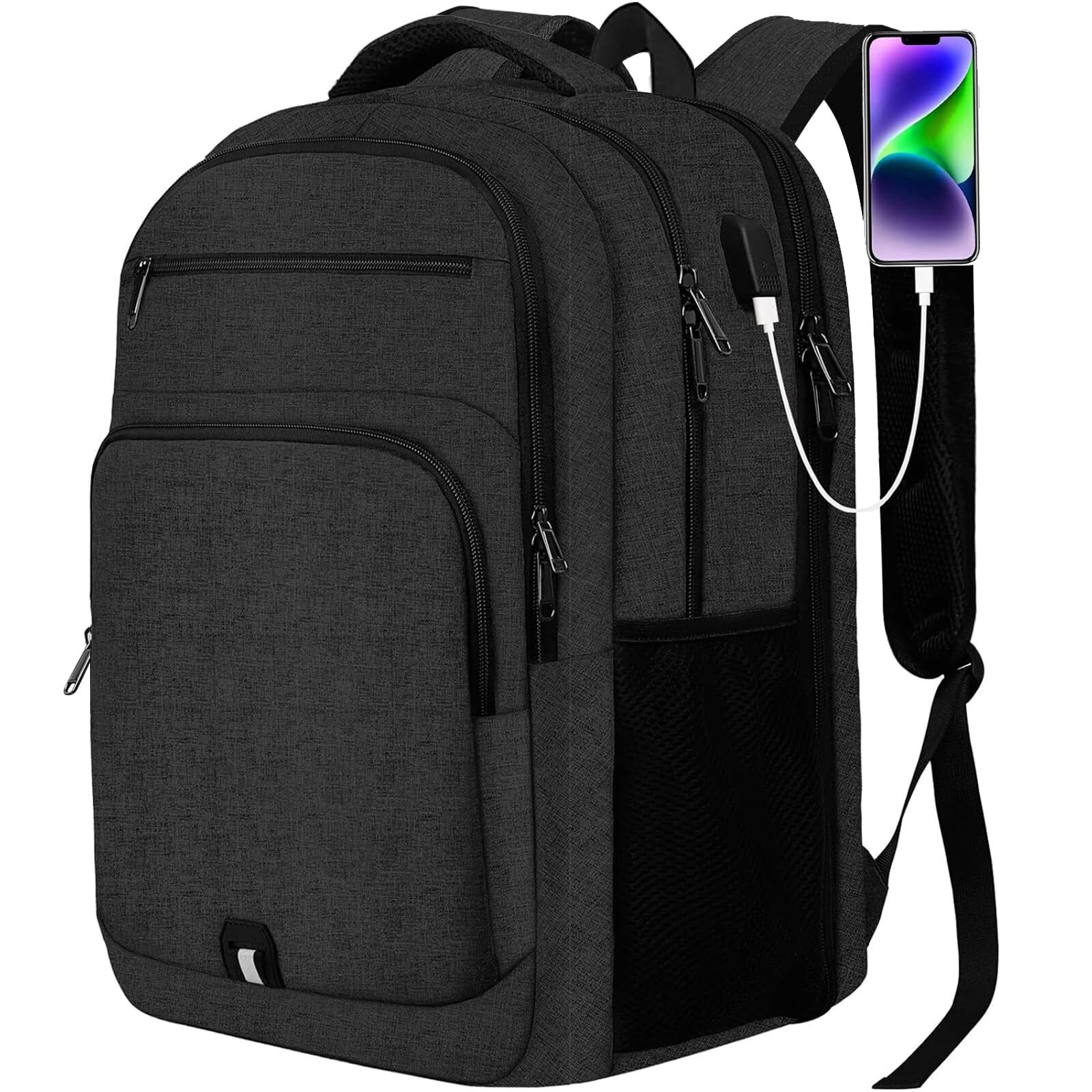 17.3 Inch Anti-Theft Laptop Backpack for Men - Travel & Business Large Backpack