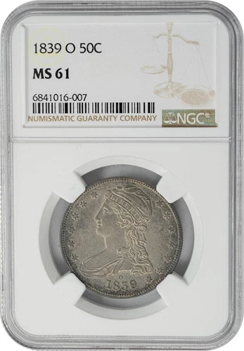 1839-O Capped Bust Half 50c MS61 NGC 949162-7