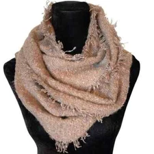 Soft Beige Marled Infinity Scarf B18