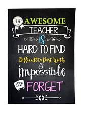 Teacher Notebook "An Awesome Teacher Is ..." Journal or Planner Teacher Gift