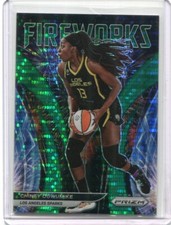 2022 Prizm WNBA Green Pulsar Prizm #6 CHINEY OGWUMIKE 14/25 LOS ANGELES SPARKS