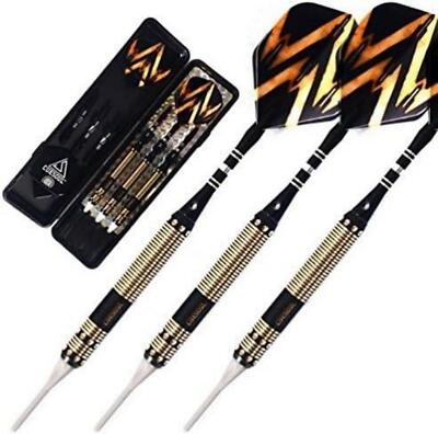 CUESOUL 16g Soft Tip Dart Set with Slim Case and Accessories