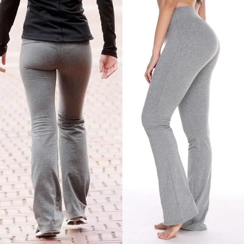 grey flare yoga pants