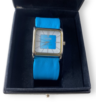 Ecclissi blue leather watch Ecclissi Watch 80270 Genuine Leather Blue Studded NOT  main image 4