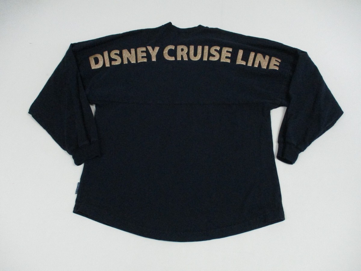 Disney Cruise Line Spirt Jersey Shirt Men's Small Blue Long Sleeve