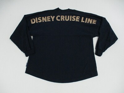 Disney Cruise Line Spirt Jersey Shirt Men's Small Blue Long Sleeve