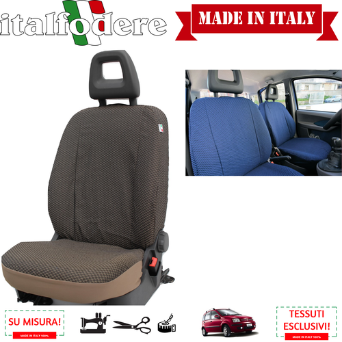 SET FODERE COPRISEDILI SU MISURA (BLU GRIGIO) PER FIAT PANDA DAL 2003 AL 2011 - Autoshop