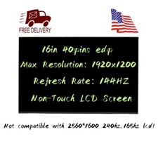 144hz NON-TOUCH LCD Screen For Lenovo Legion Slim 5 16APH8 82Y9000QUS 16" FHD+