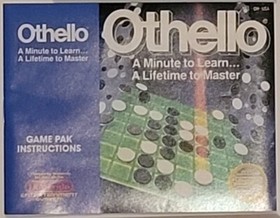 NES Video Game "Othello," 1988. OEM with sleeve and Instruction Booklet. Tested.