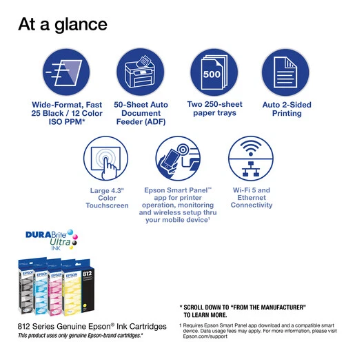 Impresora de gran formato Epson WorkForce Pro WF-7840 - Certificada restaurada Foto 3 de 4