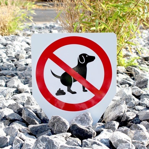 Schild Steckschild "Hunde koten verboten", Hundehaufen, Tretmine