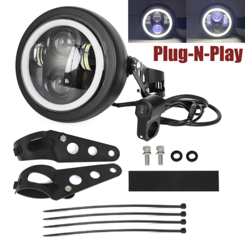 For Ebike 12v~80v Ariel Rider x52v, Grizzly, Super 73 LED Headlight & Switch Kit - Picture 1 of 11