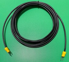 Cavo di massa 5 m, Ø 1,5 mm, forcelle saldate, x CAR STEREO, giradischi, mixer