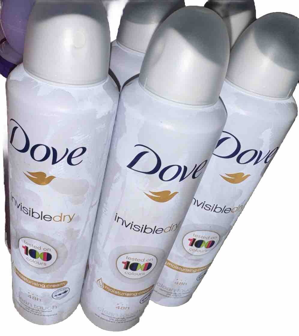 Dove Body Spray Antiperspirant Invisible Dry Clean Touch 150 ml 48h 