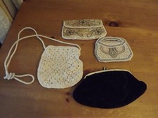 LOT OF 4 VINTAGE EVENING BAG PURSES clutch ESTATE FIND
