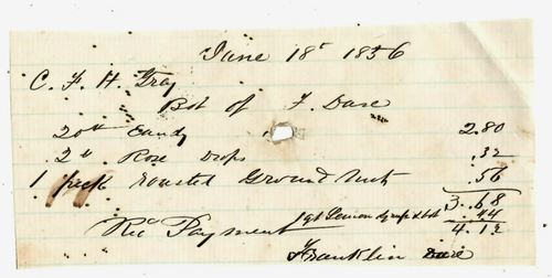 $4.12 1856 "LOAN PAYMENT RECEIPT" (RARE)!! 1862 "LOAN PAYMENT RECEIPT" $4.12 - Picture 2 of 3