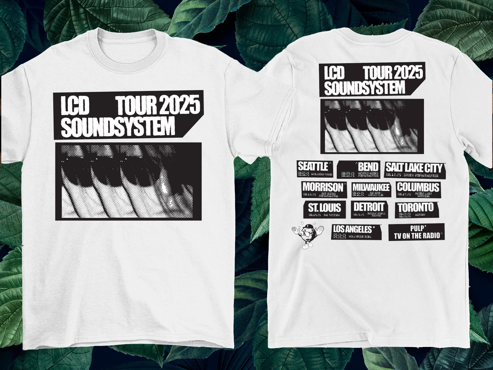 LCD Soundsystem 2025 Tour Unisex T-Shirt White 2-Sided Print Sizes S-5XL QA599