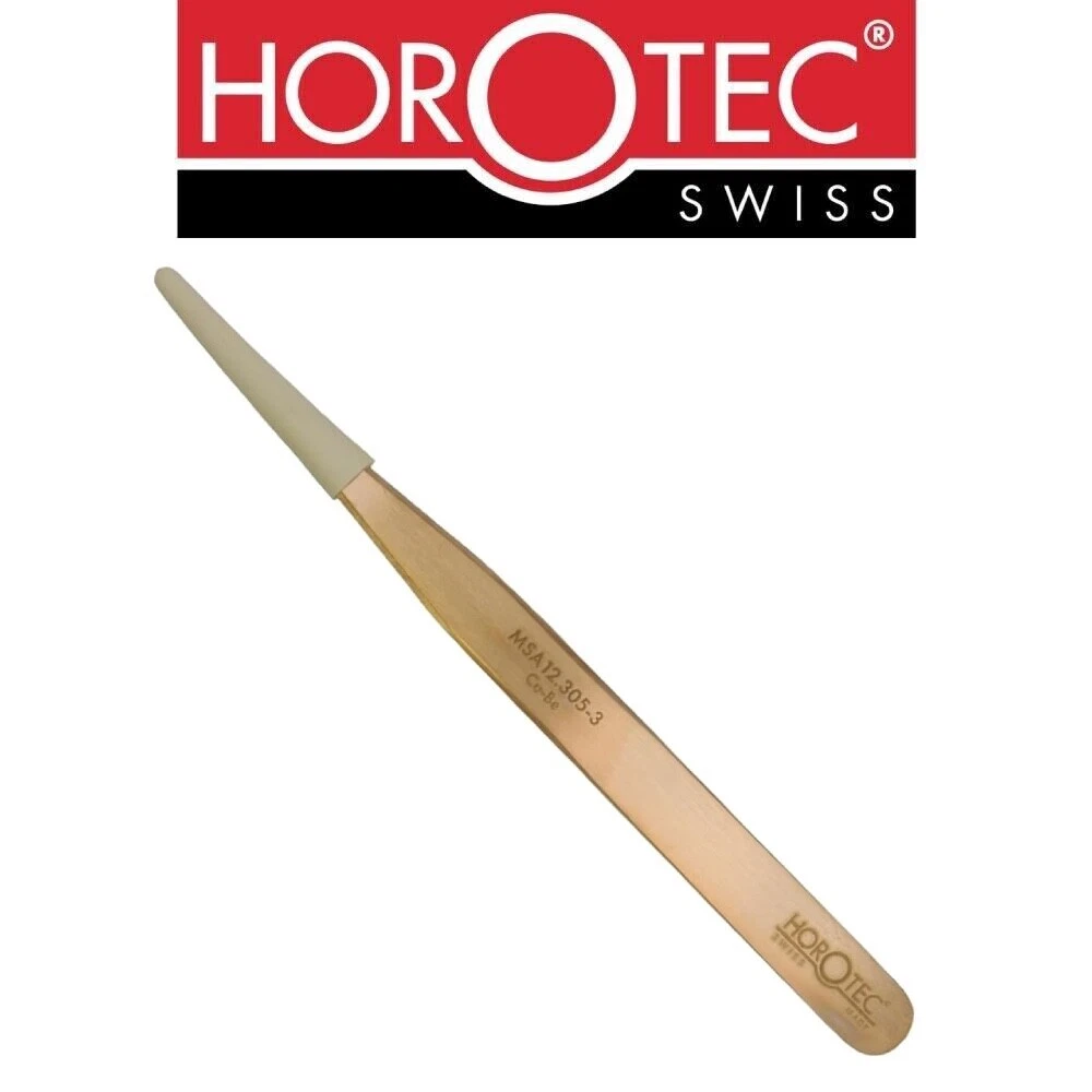 Pinzette Extra Fini Horotec 12.901-5 Per Molle Per Capelli – Acciaio, N.5, Precitec