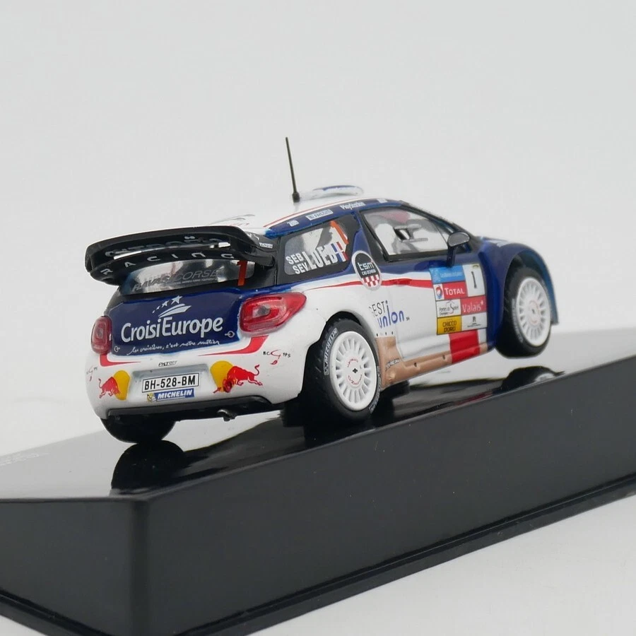 Modelo de coche diecast ixo 1:43 Citroen DS 3 WRC Loeb Rallye du Chablais 2013 Foto 4 de 4