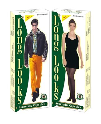 Long Looks Herbal Increase Height Gain Taller Herbal Growth 240 Caps (Unisex)