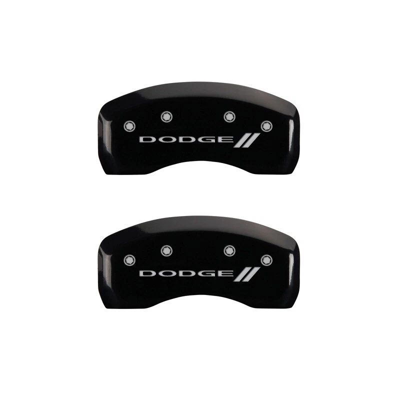 2007-2009 "Dodge //" Durango Front + Rear Black MGP Brake Disc Caliper Covers - Image 3 of 4