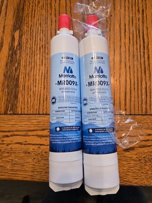 2 Marriotto MR009X Refrigerator Water Filter Replacement For GE RPWFE RPWF