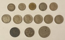 Lot 16 Swiss Coins Silver 1/2-2 Francs 1914-1995 Incl 1921 1931 Helvetia Rappen