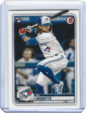 Bo Bichette 2020 Bowman Paper Rookie Card #52 RC Blue Jays. rookie card picture