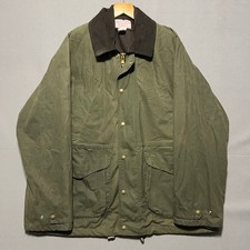Filson Shelter Cloth Waterfowl Coat XL Green Waxed Cotton Jacket 1441N USA Made