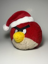 Angry Birds Seasons Santa Christmas Hat Red Bird Plush 5" 2011 CWT HK-86