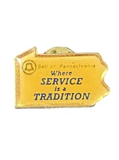 Vintage Bell Telephone Company of Pennsylvania Lapel Hat Pin PinBack Bell System