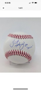 Triston McKenzie Guardians Signed Baseball AUTO " Stick " Five Star Sticker