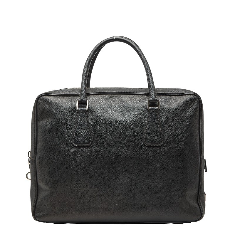 PRADA Triangle With logo Business bag briefcase handbag mens 【Used】
