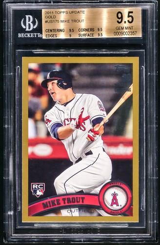 Mike Trout [Gold] #US175 2011 Topps Update card
