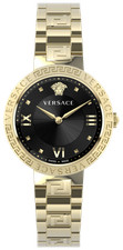 Versace Watch Greca Lady VE2K00721 Gold Steel 36mm Black Dial Quartz WR 50m