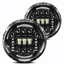 Jeep Wrangler 7 Inch LED Headlights with Daytime Running Light Upgrade Kit