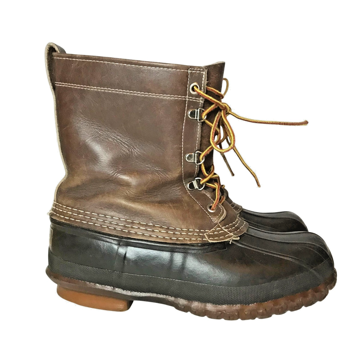 L.L. Bean Maine Hunting Duck Boots Mens 7 Waterproof Leather  display picture 3