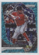2020 Panini Prizm Tier II Quick Pitch Teal Donut Circle 13/15 Victor Robles 0zd3