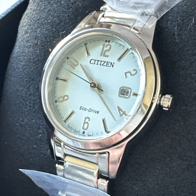 Citizen Lady Eco-Drive Green Dial Watch FE1241-71X