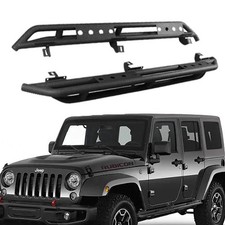 Side Step Bars Running Boards Lhrh Fit For 2007-2018 Jeep Wrangler Jk 4-door