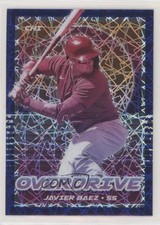 2021 Panini Chronicles Overdrive Blue Velocity Prizm Javier Baez #1 0v7
