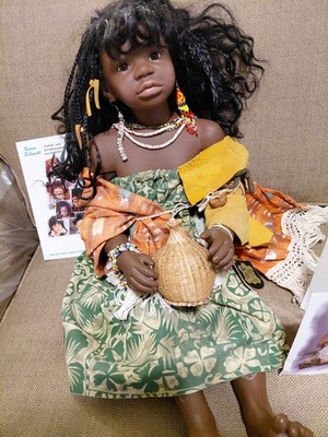 Gotz Black Doll YUMONI Children of this Earth 26'' vinyl by Artist Karin Schmidt