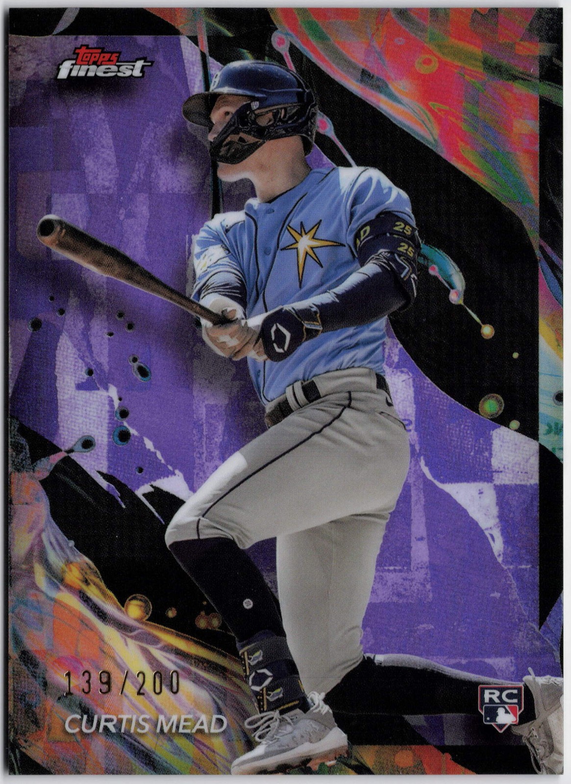 2024 Finest #188 Curtis Mead Purple Refractor #/200 RC Rookie