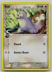 Seel 62/101 EX Dragon Frontiers Common Delta Species Pokemon Card