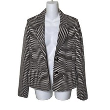 Francis Christian Francis Roth Brown White Starburst Blazer Jacket Academia Sz 6