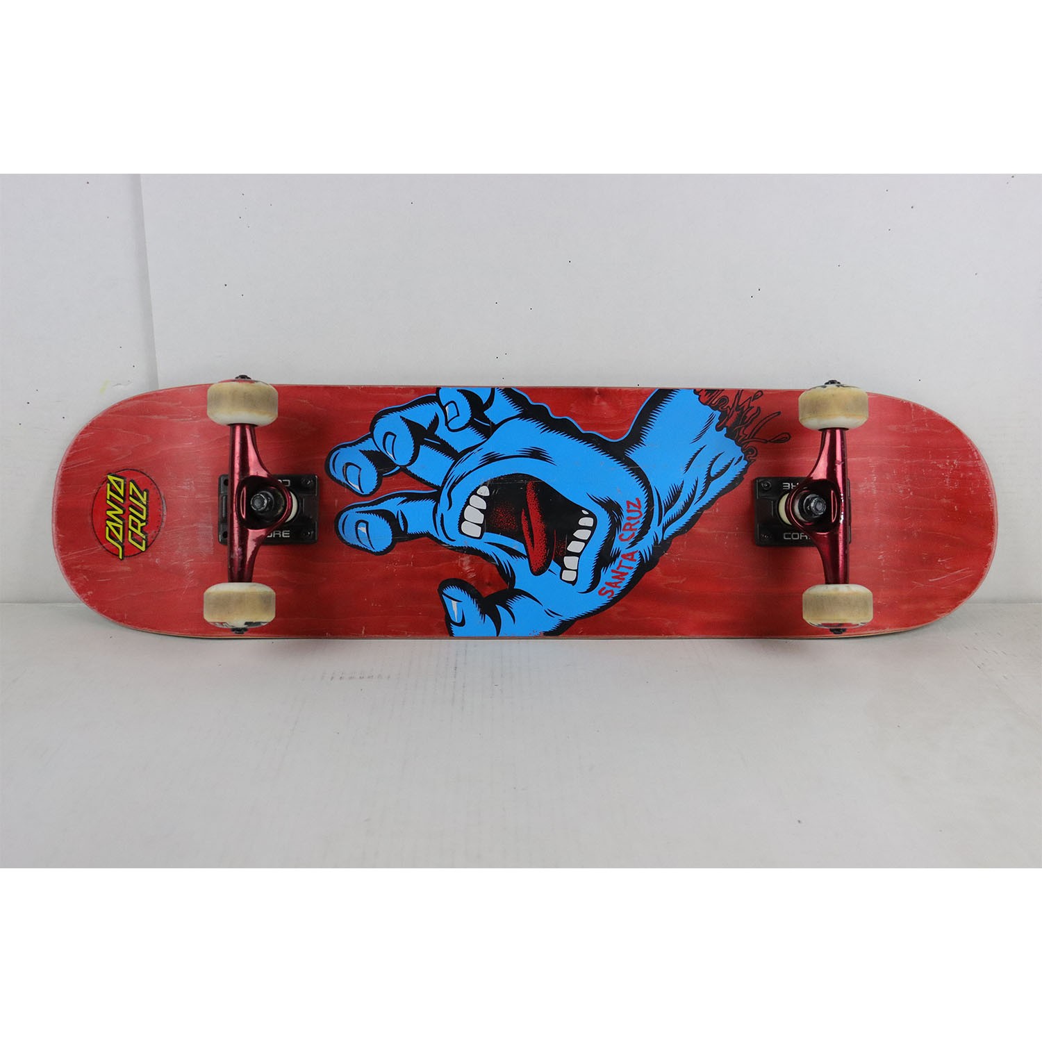 Blem Santa Cruz Skateboard Assembly Screaming Hand Red 8.0" x 31.6" Complete