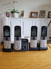Panasonic 4 Unit Cordless Phones In Goid Working Order. Collection Only Only