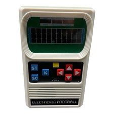 Mattel Electronic Football Handheld Game Basic Fun Retro Red LED Tested Works