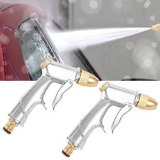 2-4x High Pressure Water Spray Gun Brass Nozzle Garden Hose Pipe Lawn Car Wash