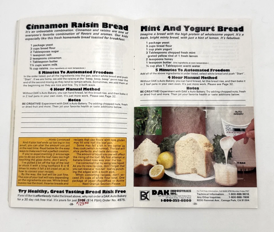Loafing It 58 Easy to Make Bread Recipes DAK 1991 PB - Image 3 of 4